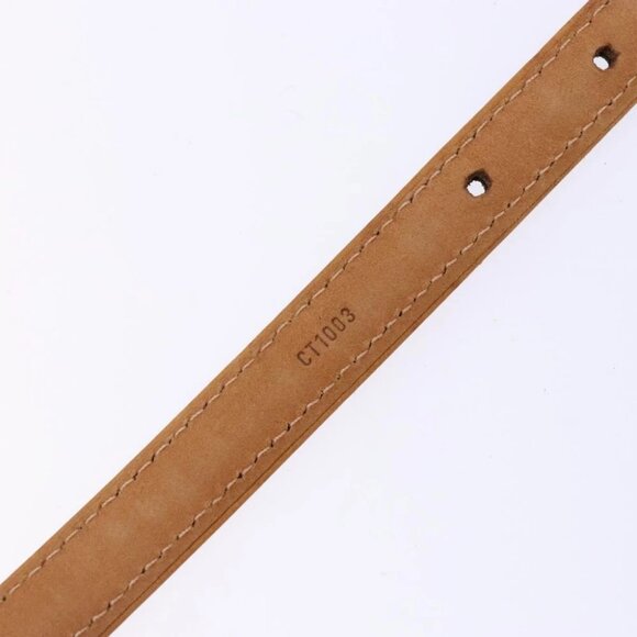 LOUIS VUITTON Belt Leather Black LV Auth 133503 main image 14